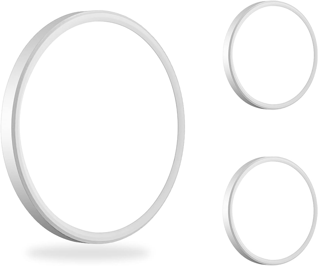 6PACK 3200lm LED Flush Mount Ceiling Light, Super Slim 12 inch LED Ceiling Light, 5000K Daylight LED Ceiling Light for Bedroom, Living Room, Dining Room, Garage and Office (White, Six Pack)