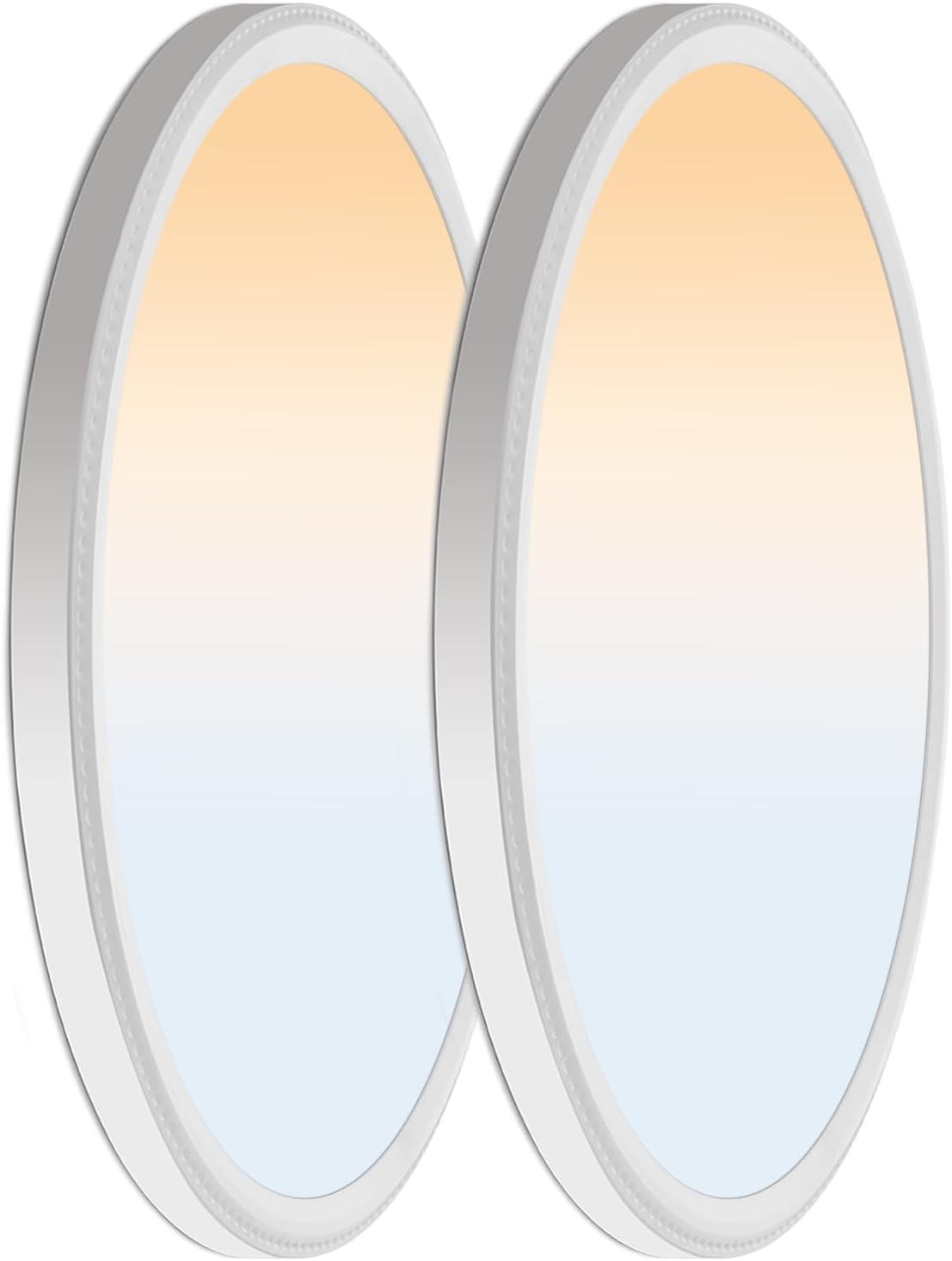 6PACK 3200lm LED Flush Mount Ceiling Light, Super Slim 12 inch LED Ceiling Light, 5000K Daylight LED Ceiling Light for Bedroom, Living Room, Dining Room, Garage and Office (White, Six Pack)