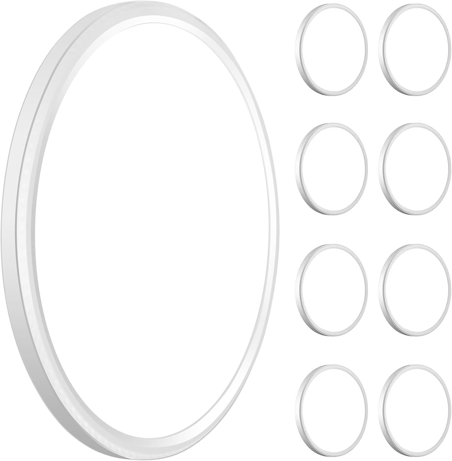 6PACK 3200lm LED Flush Mount Ceiling Light, Super Slim 12 inch LED Ceiling Light, 5000K Daylight LED Ceiling Light for Bedroom, Living Room, Dining Room, Garage and Office (White, Six Pack)